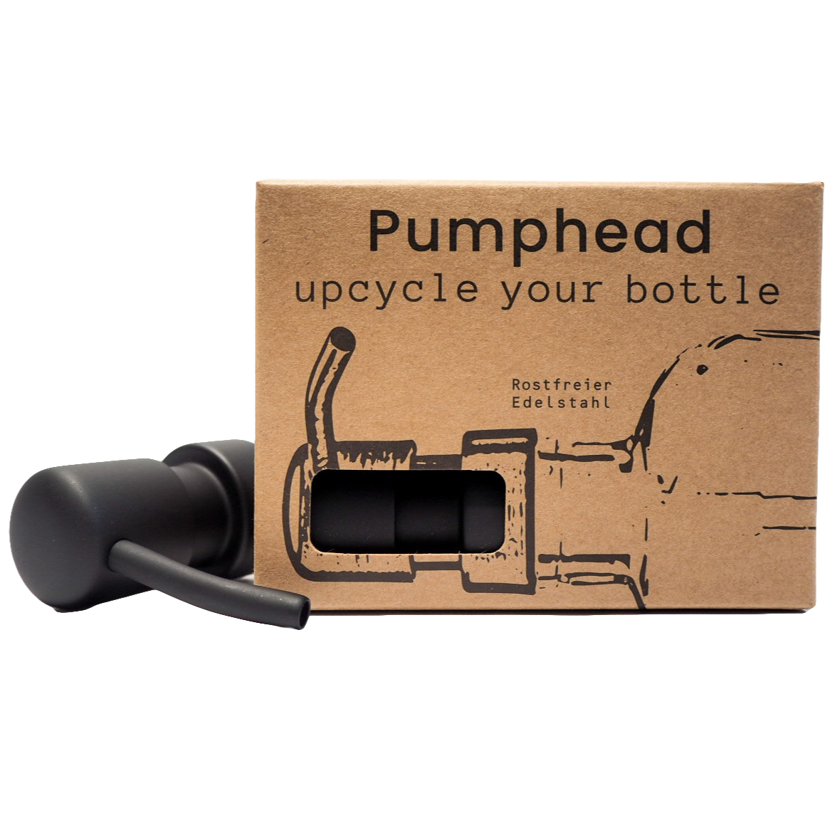 Pumphead® - recyclez votre bouteille Noir