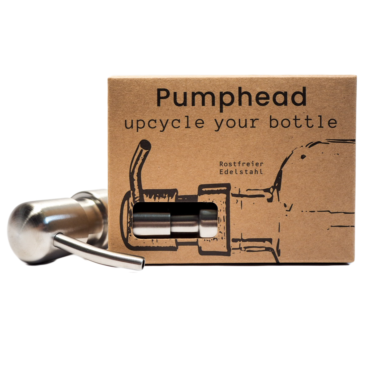 Pumphead®  - upcycle your bottle Silber