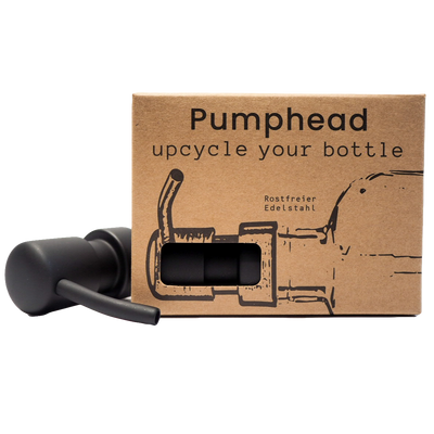 Pumphead®  - upcycle your bottle Schwarz
